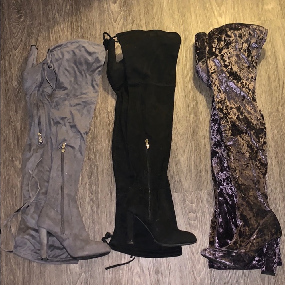 Bundle of 3 Over The Knee Boots